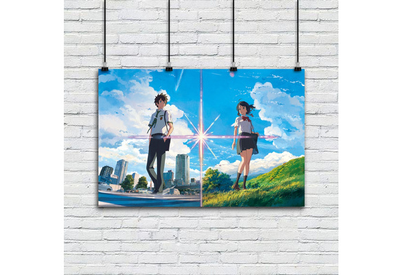 Buy Your Name Poster Tachibana Taki Miyamizu Mitsuha Japan Manga Anime  Decorative Painting Canvas Wall Art