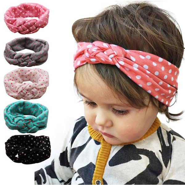 Mode Bebe Fille Enfants Enfant Tout Petit Bebe Fleur Florale Bow Serre Tete Noeud Turban Bandeau Couvre Chef Bande Accessoires Cheveux Wish