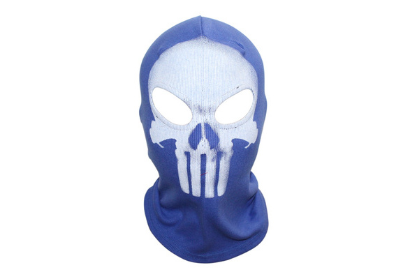 Fantasma crânio facial máscara crânio Punisher exterminador Reaper  Balaclava Tactical máscara Halloween Costume de treinamento de esqui 2.0 -  AliExpress