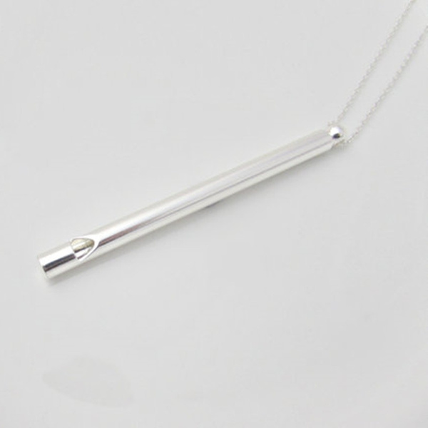 Silver whistle clearance pendant