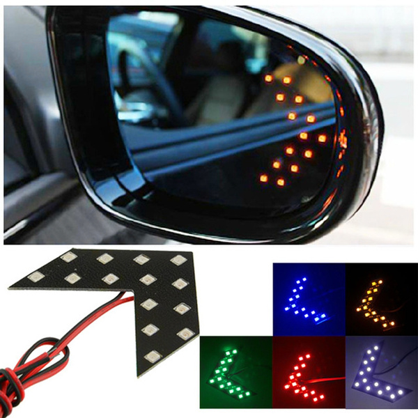 2pcs Car Side Mirror Turn Signal Car Rear View Mirror Indicator