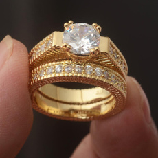 weddingengagementring, gold, 8MM, 10ktgoldfilledring
