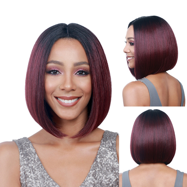 burgundy bob