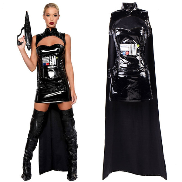 Black leather skirt halloween hot sale costume