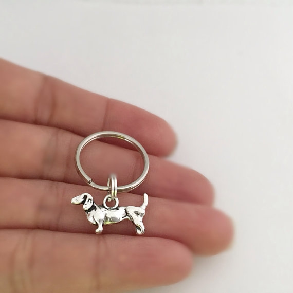 Personalised Dog Keyring or Handbag Charm