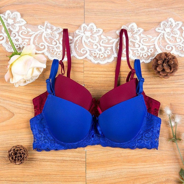  Womens Sexy Lace Lingerie with Push up Bra Support