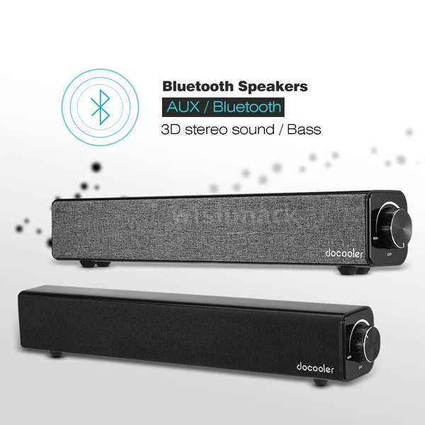 Soundbar Docooler Con Bluetooth 4.0 – 4 Altoparlanti Surround 3D, Telecomando, Ingresso AUX, SD E USB Per TV E Home Theater