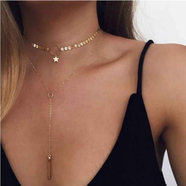 Female choker deals chain