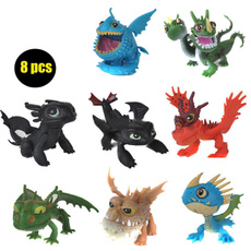 Full Set 8 Pcs Juguetes How To Train Your Dragon 2 Action Figures Night Fury Toothless figurines kids toys toothless dragon toys