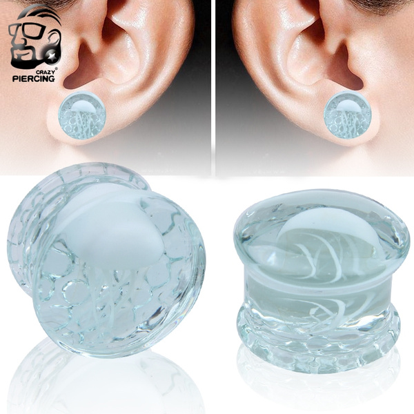 Clear plugs for deals ear piercings