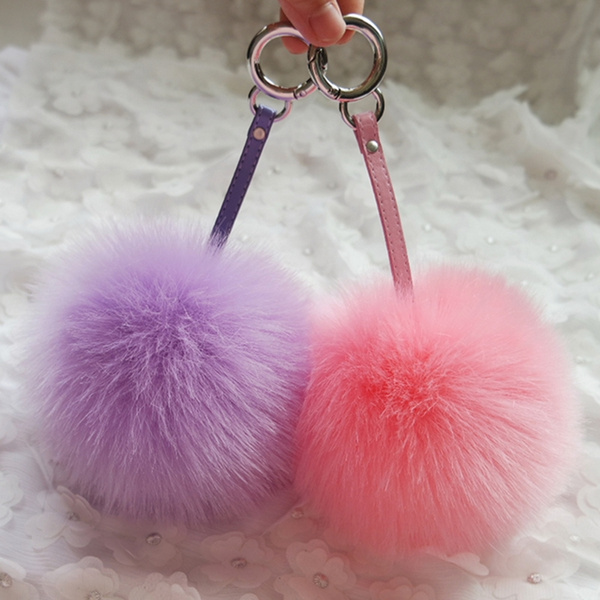 Big pom sale pom keychain