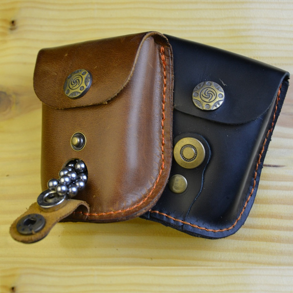 Cow Leather Case Waist Bag Pouch for Catapult Slingshot Steel