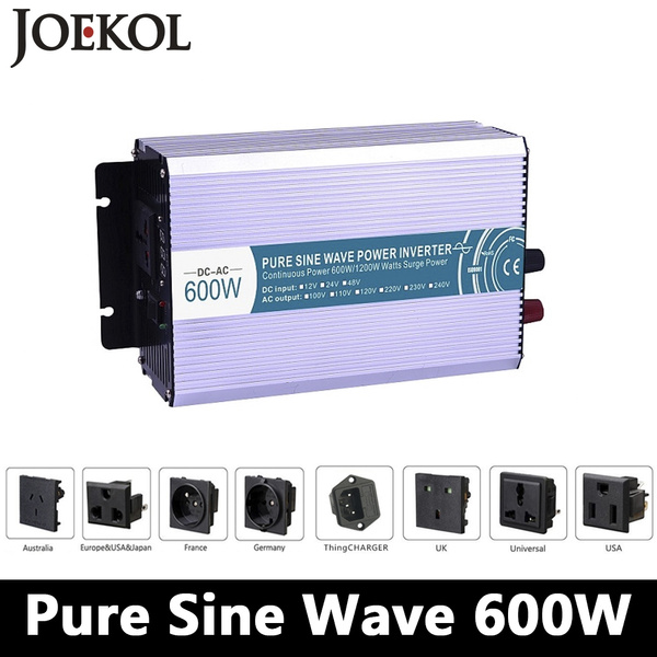 1000W Solar Power Inverter 48V DC to 120V/220V/240V AC Pure Sine Wave Inverter 