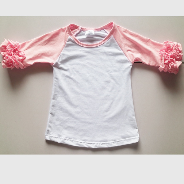 ruffle baseball tee