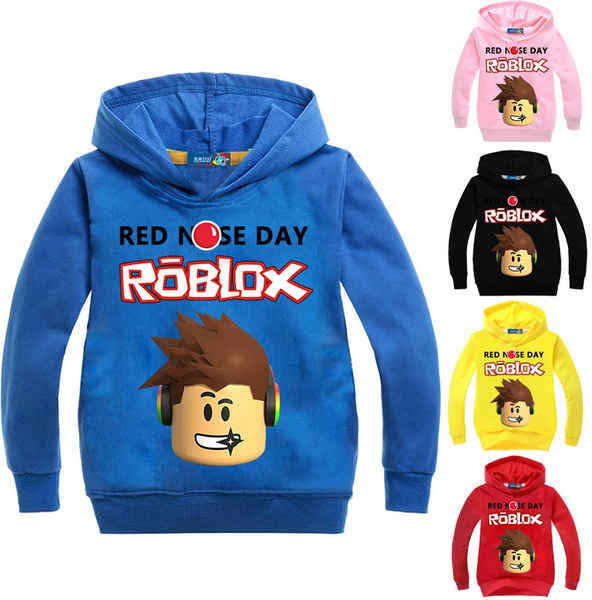 2017 New Fashion Children Roblox Red Nose Day Hoodies Sweatshirts Baby Kids Hoodie Sweatshirt Jumper Sweater Sports Pullover Tops Wish - red jumper roblox roblox