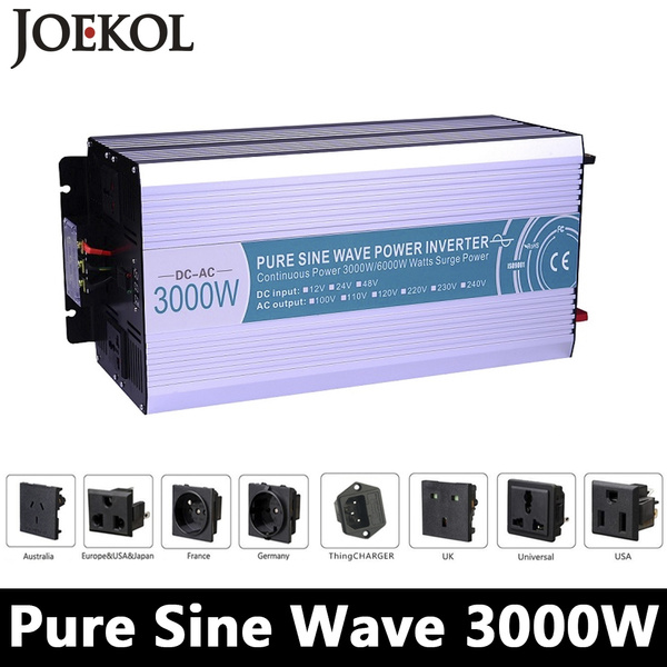 Pure Sine Wave Inverter 12v 220v 48v 110v 3000W 4000WInversor Voltage  Transformer Power Converter Solar Inverter