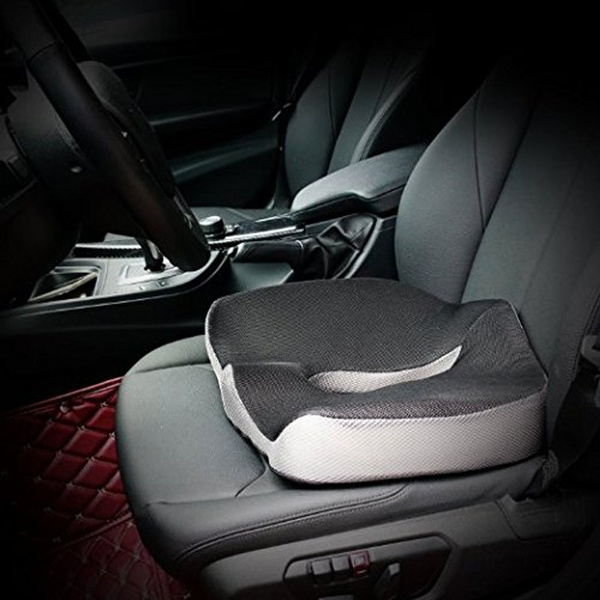 Memory Foam Seat Cushion for Car Back Support Sciatica Pain Relief