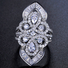 Sterling, DIAMOND, wedding ring, Gemstone