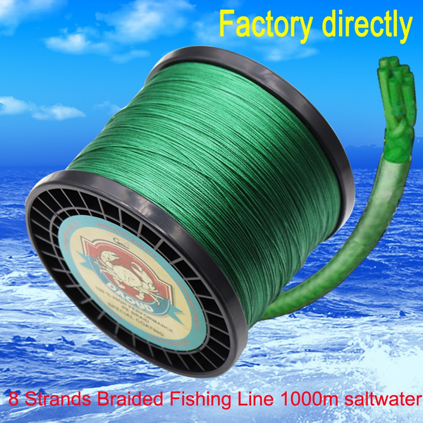 DAOUD 8 Strands Braided Fishing Line 1000m Super Strong Japanese Braided  Line Multifilament Polyethylene PE Braid Line