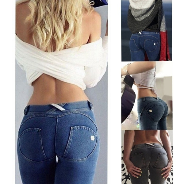 Luscious Curvy Enhancer Zipper Bum Enhancing Pants Essentials Stretchable  Compression Bottom Lifter Jeans