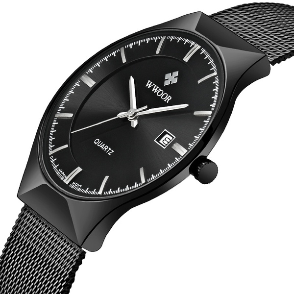 WWOOR Blue Full Steel Watch Men With Automatic Date Luxury Business Square  Quartz Analog Waterproof Wrist Watch Reloj Hombre 210527 From Xue08, $14.51  | DHgate.Com