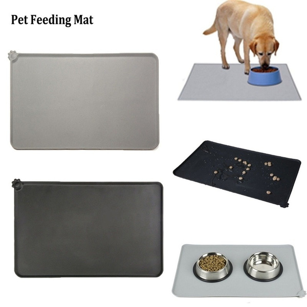 Silicone Pet Food Mat Waterproof Dog Bowl Mat Cat Pad Feeding