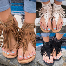 bohemia, beach shoes, Tassels, Sandals