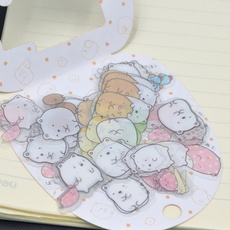 cute, paperlabel, Stickers, multicolor