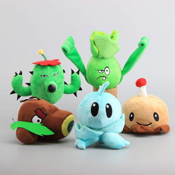 PVZ Plant vs Zombies Plush Toys 5 Styles Potato Mine Bonk Choy Iceberg  Lettuce Cactus Stuffed Dolls Chilrend Gift 16-18 CM