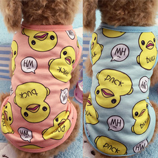 New Pet Dog Clothes Puppy Cat Vest Spring Shirt Cute Duck Dog Coat Pajamas 100% Cotton Sweatshirt Clothes
