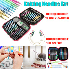 circularknitting, Knitting, Aluminum, knittingneedle
