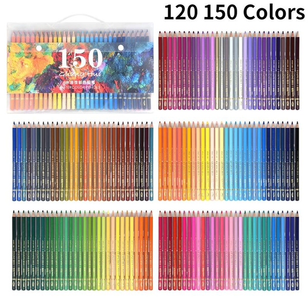 Artist Quality 120 150 Colors lapices Watercolor Professional Soft Water  Soluble Coloured Pencils Set For Fine Art Drawing Sketch