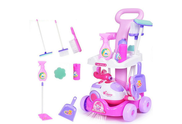 play and pretend cleaning trolley