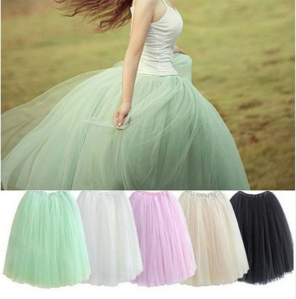 Womens Lace Adult Tutu Skirt 3 Layers 