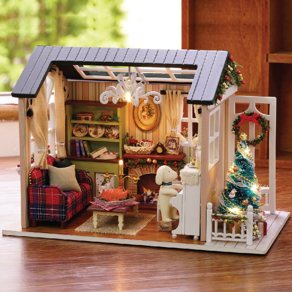 flever dollhouse miniature diy house kit