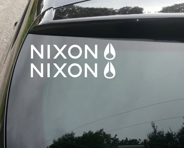2x LARGE NIXON SURF Funny Car/Window JDM VW EURO Vinyl Decal Sticker 