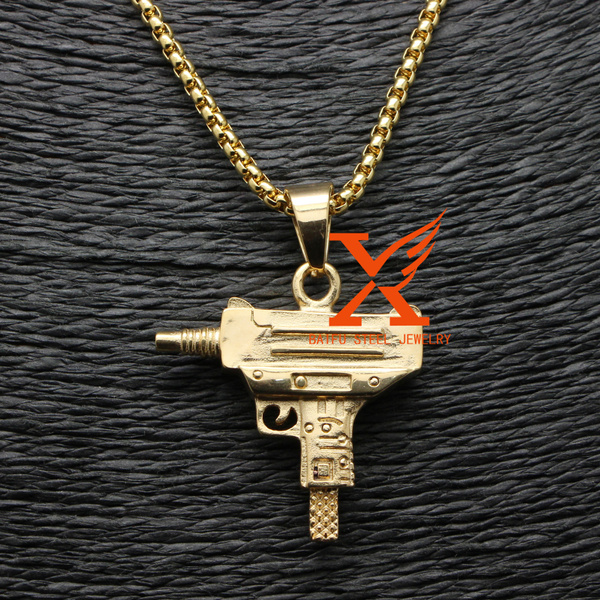 Supreme gun cheap necklace