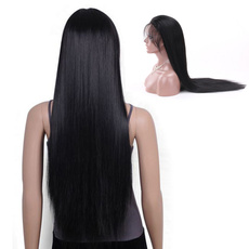 gluelesslacefrontwig, lacefronthumanhairwig, Hair Extensions & Wigs, longstraighthairwig