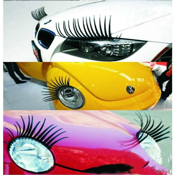 2017 New Quality Brands 3D Automotive Eyelashes Car Eye Lashes Auto 3D  Eyelash 3D Cars Personalized Car Stickers