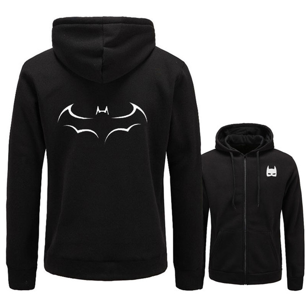 batman zip up hoodie mens