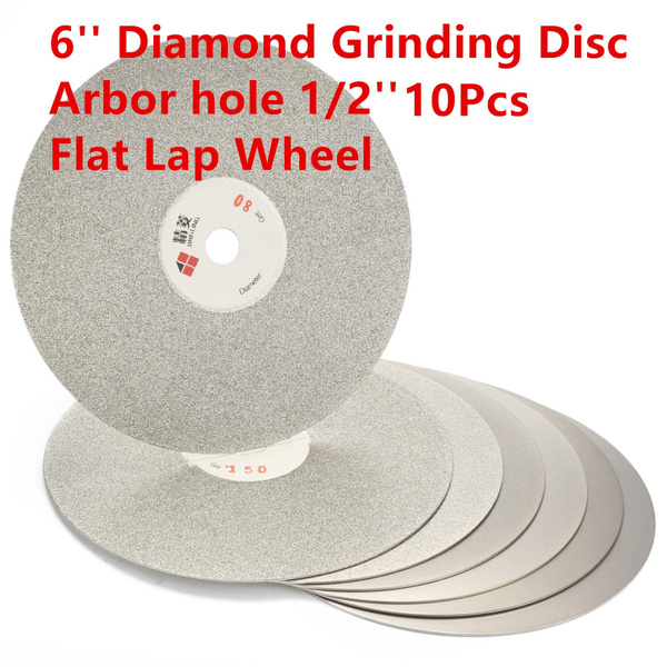 TheHAD 4pcs//set Diamond Polishing Disc 600 800 1200 3000 Grit 6 Flat Lap Grinding Wheel Lapping Grinding Disc Tool Polishing Laps