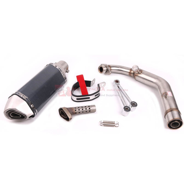 Motorcycle Full Exhaust System Middle Pipe Link Muffler For YAMAHA BWS 125 150 X 