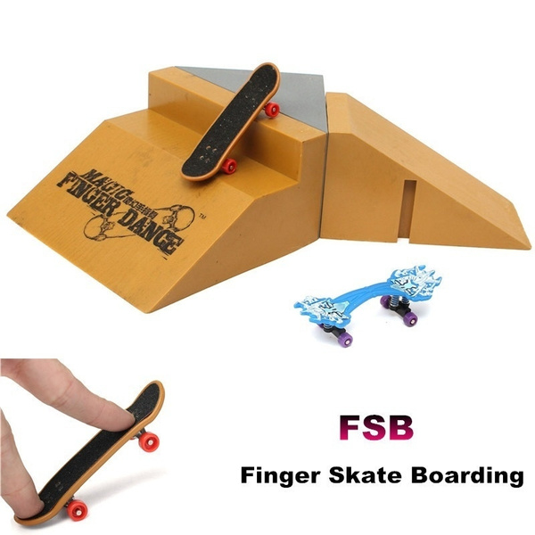 Tech Deck Finger Fingerboard Finger Skate Boarding Slope Ramp Ultimate Park J5-5 For Kids Boy Toys Gift (Color: Tan) | Wish
