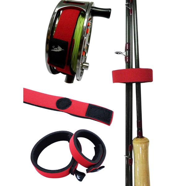 Aventik 2pcs Fishing Reel Spool Bands Fishing Rod Bands Warps