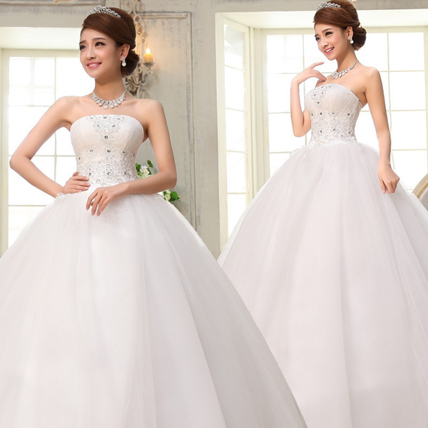 white frock wedding