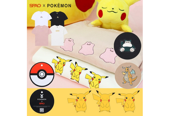Spao X Pokemon Pikachu X Ditto S S Graphic Tee Shirts Wish