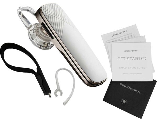 Plantronics Explorer 500 Wireless HD Bluetooth White Headset (Non-Retail  Packaging)