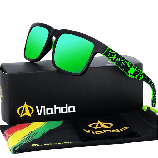 Details about   VIAHDA Square Polarized Sport Sunglasses For Men Outdoor Driving Fishing Glasses 