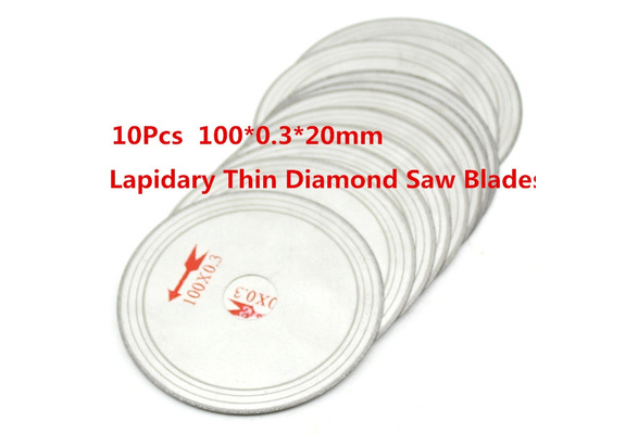 10Pcs 4/'/' Inch 100mm Ultra thin Lapidary Diamond Saw Blade Cutting Arbor  U AH