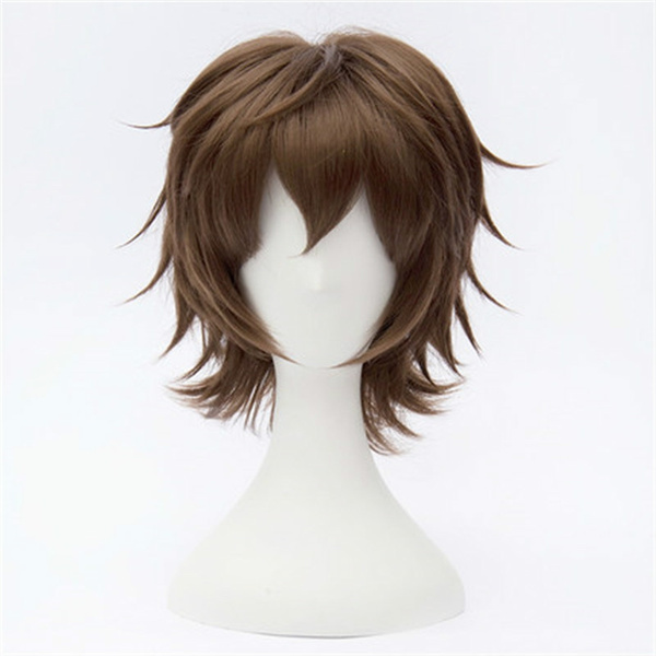 Short Brown Anime Boy Mens Cosplay Hair Wigs Male Party Costume Synthetic  Heat Resistant Fake Natural Hair | Wish